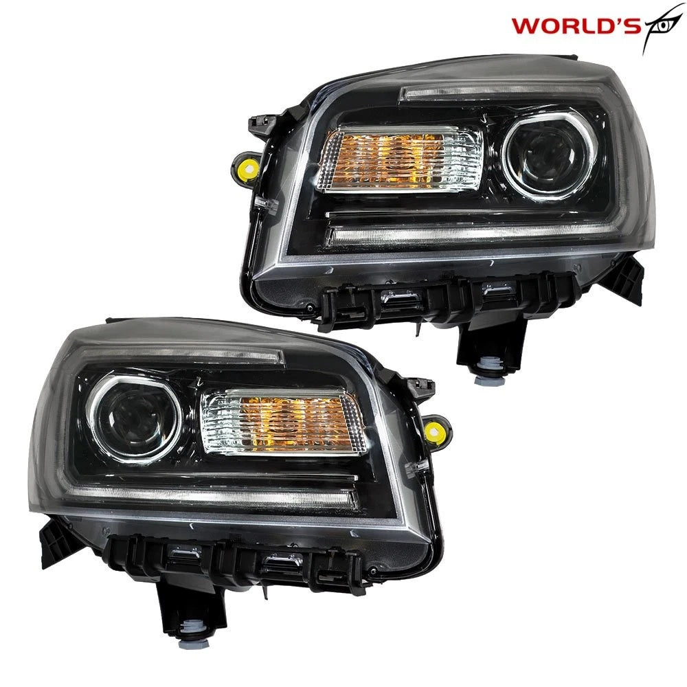 LED Tube Projector Black Headlights for GMC Acadia (2013–2016)