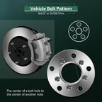 2X Wheel Adapters 5x5.5 to 5x4.5 for Ford F-150, Dodge Ram 1500