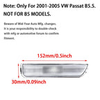 Set of 4 Clear Lens Bumper Side Marker Lights for VW Passat (2001–2005)