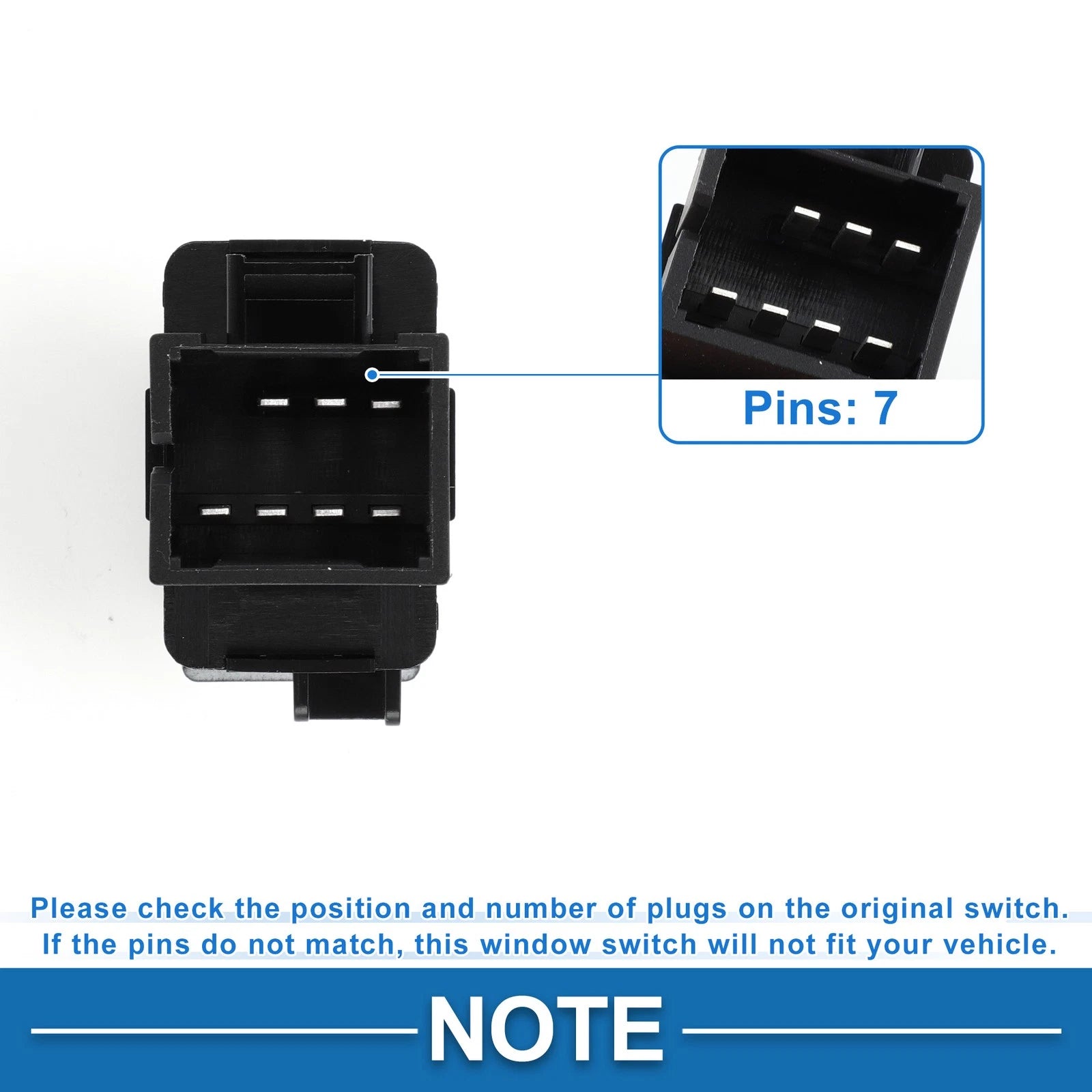 Rear Power Window Switch for Chevrolet Impala Limited (2014–2016) No. 25828894