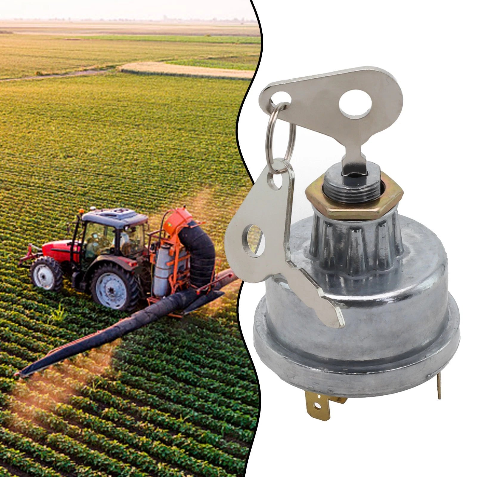 4 Position Ignition Switch for Diggers and Plant Applications