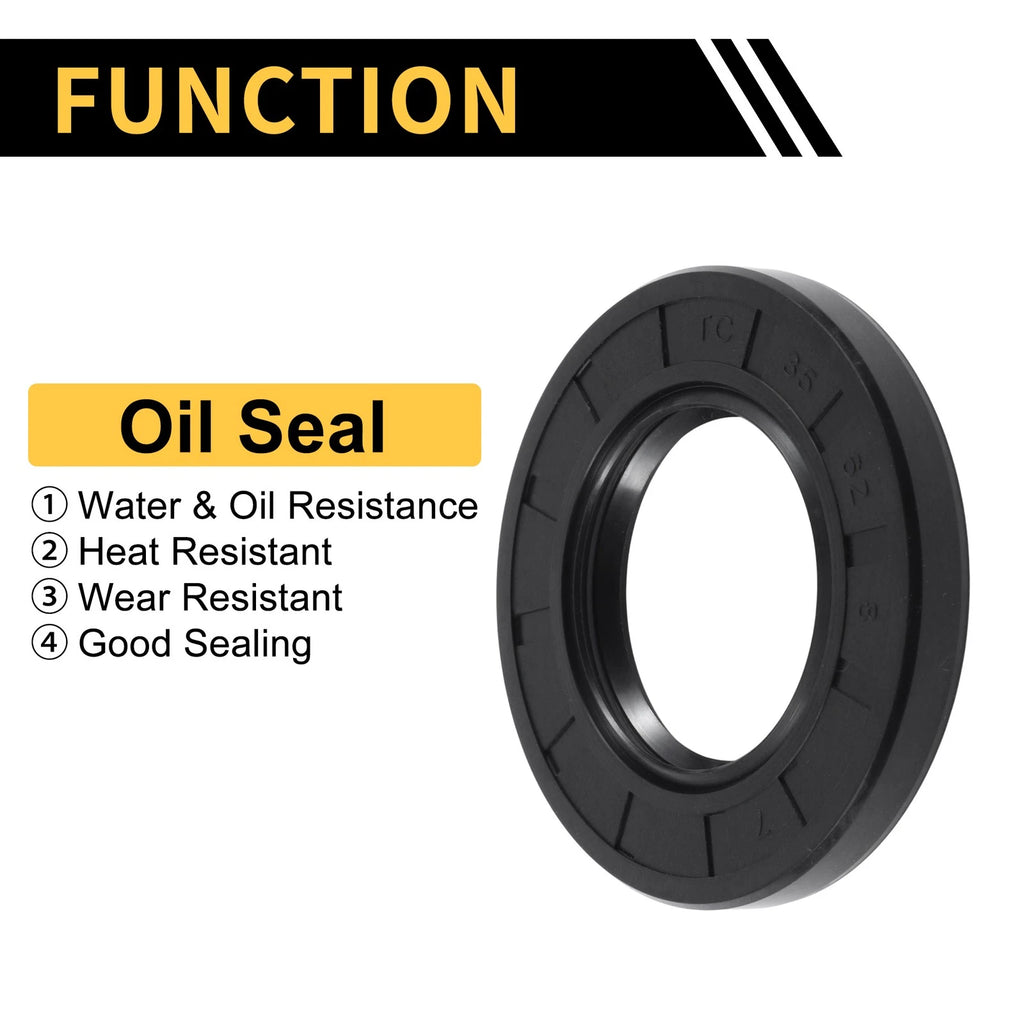 Set of 5 Oil Seal Rotary Shaft Seal NBR Rubber 35x62x8mm