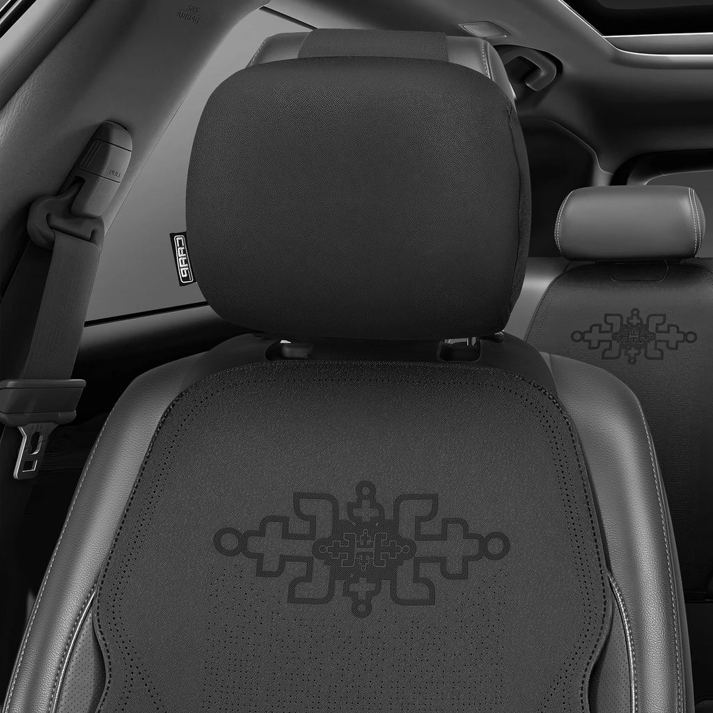 Set of 4 Protex Plus Series Seat Covers for Universal Fit Car Truck Black