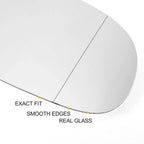 Right Side White Heated Mirror Glass for Mitsubishi Carisma (1995–2006)