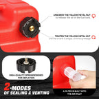 6.3 Gallon Portable Gasoline Diesel Fuel Tank for Marine Boat Motor