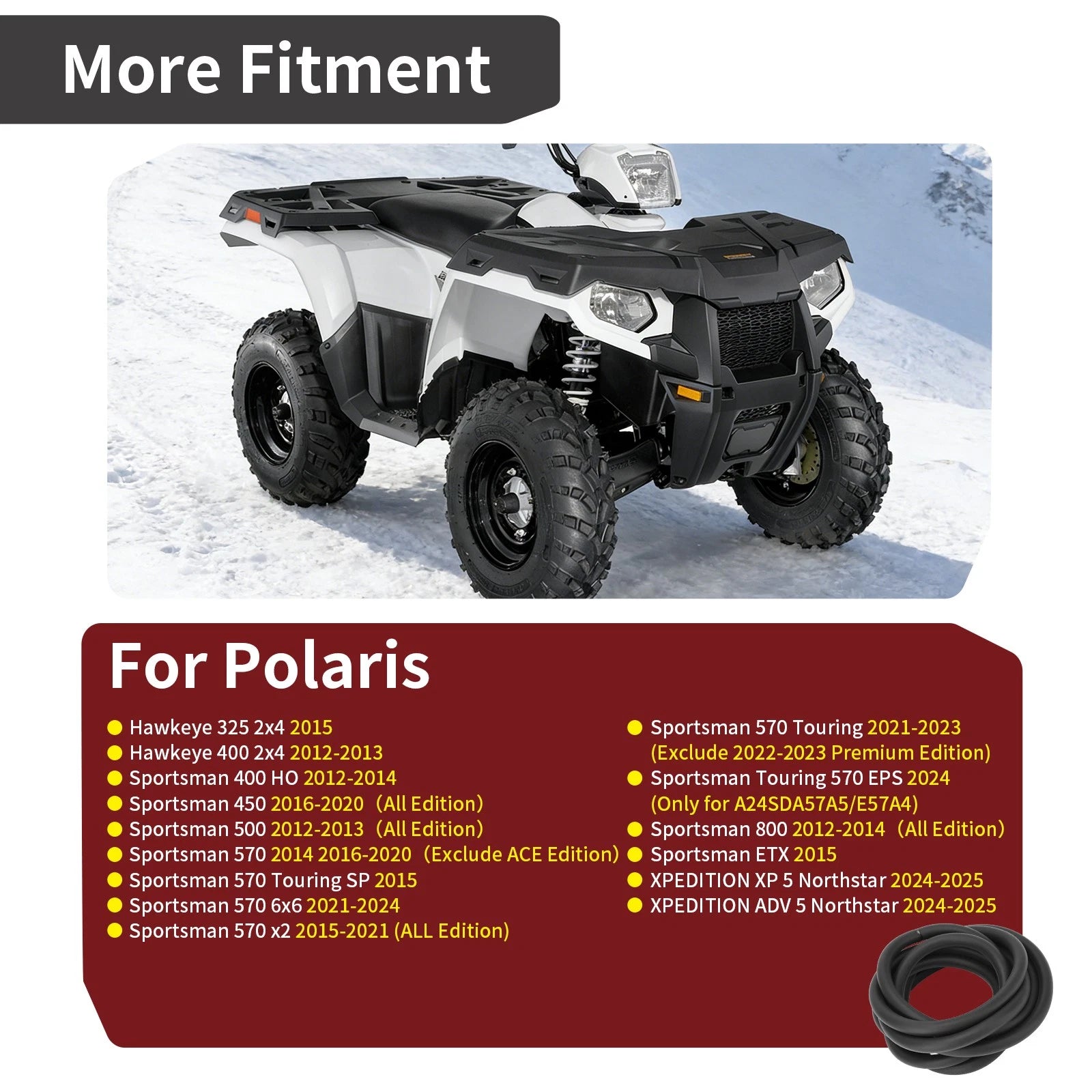 Front Cab Box Seal for Polaris Sportsman Hawkeye 500 450 570 800 (2003–2023)