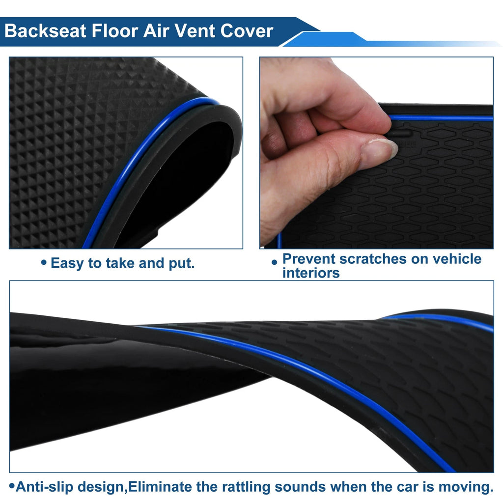 16 Pcs Non-Slip Mat for BMW X3 (2018–2019) PVC Blue