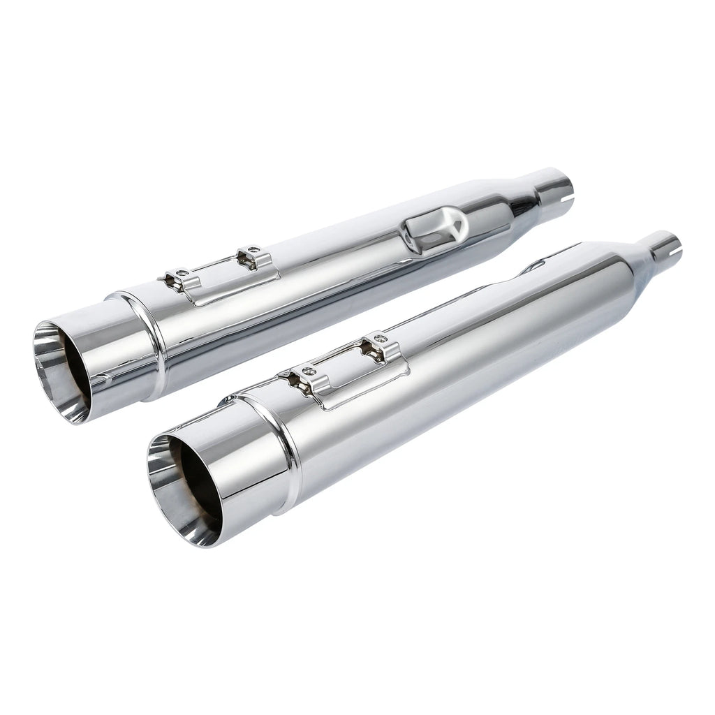 4" Slip-On Straight Mufflers Exhaust Pipe for Harley Street Road Glide (2017–2025)