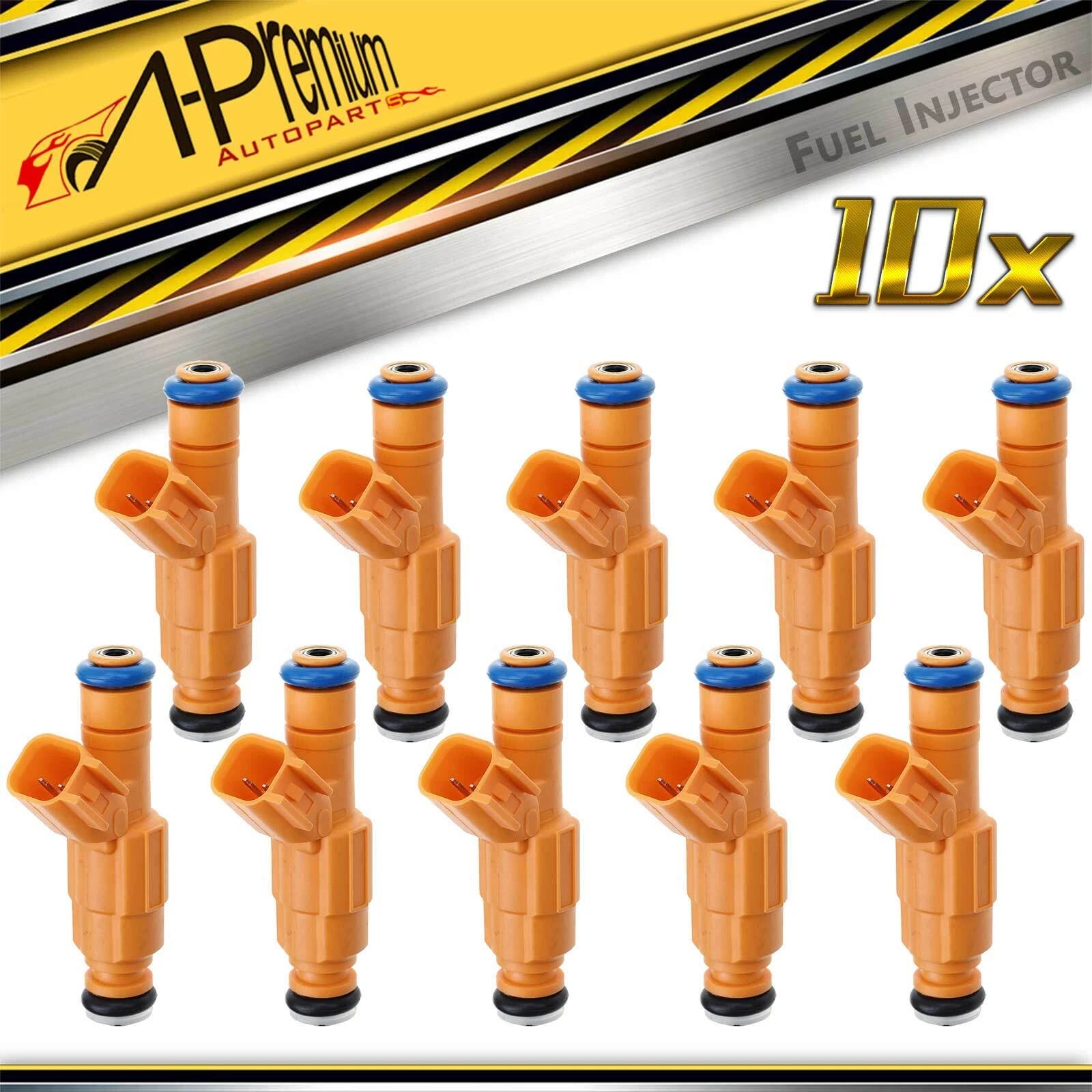 10 Fuel Injectors for Ford F-250 F-350 F-450 F-550 E350 Super Duty (1999)