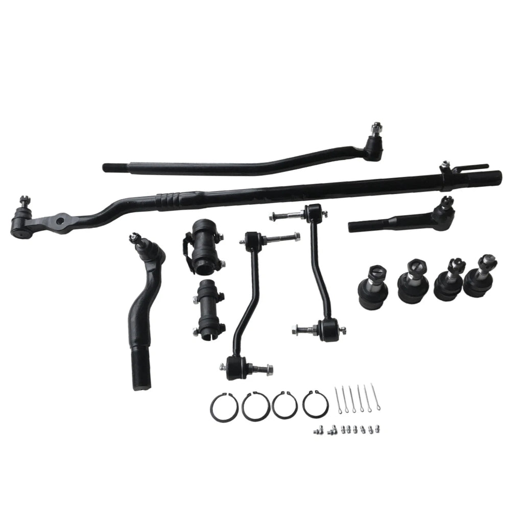 12pc Front Drag Sway Bar End Link Ball Joint Tie Rod for Ford F-250 SD (2000–2005)