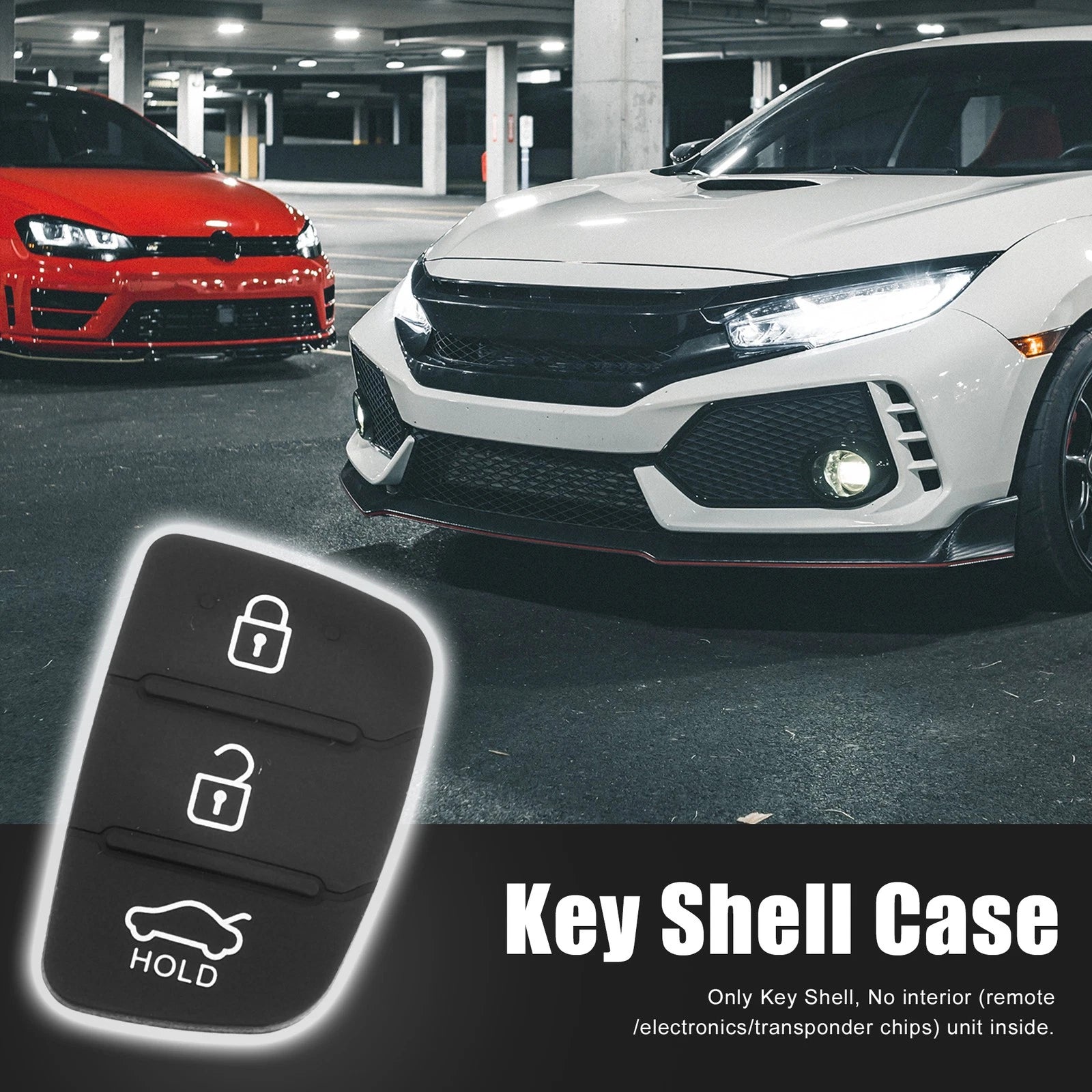 3 Button Keypad Replacement Rubber Pad for Hyundai 
