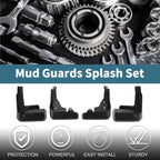 Set of 4 Mud Flaps Splash Guards for Toyota Corolla (2019–2023)