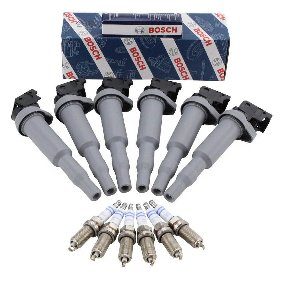 Set of 6 Ignition Coils & 6 Double Platinum Spark Plugs for BMW E90 E83 (2007–2013)