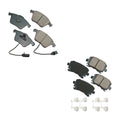 Akebono EURO Front & Rear Ceramic Disc Brake Pad Kit for A6 Quattro (2010–2011)