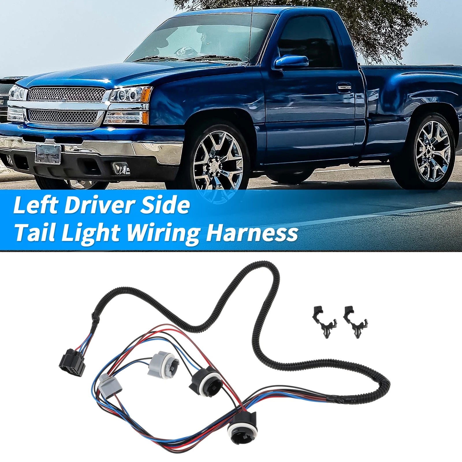 Left Tail Light Wiring Harness for Chevy Silverado 1500 2500 3500 (No. 16531401)