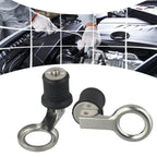 Adjustable Rubber & Stainless Steel Drain for Boats & Kayaks (2 Pack)