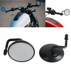 Universal Black Handlebar Glass Rear View Mirror for Harley Sportster S (2022)