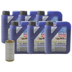 6L Liqui Moly Leichtlauf High Tech 5W40 Engine Oil Change Kit for A3 A4 A5 Q (2010–2023)
