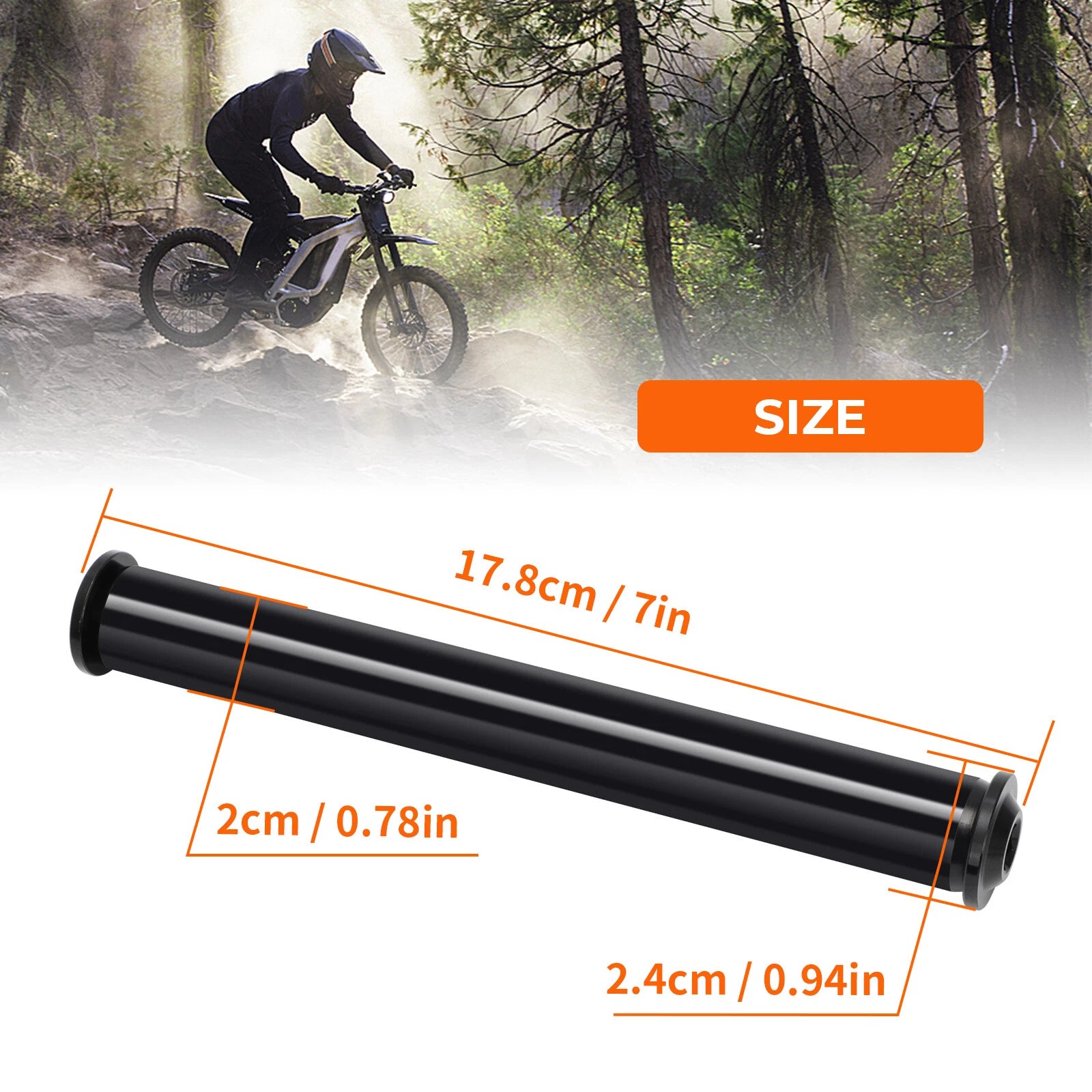 Front Wheel Axle for Sur-Ron (2018–2023) DNM Volcano Fork