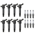 Set of 8 Ignition Coils & Platinum Spark Plugs for Hyundai Kia 4.6 V8