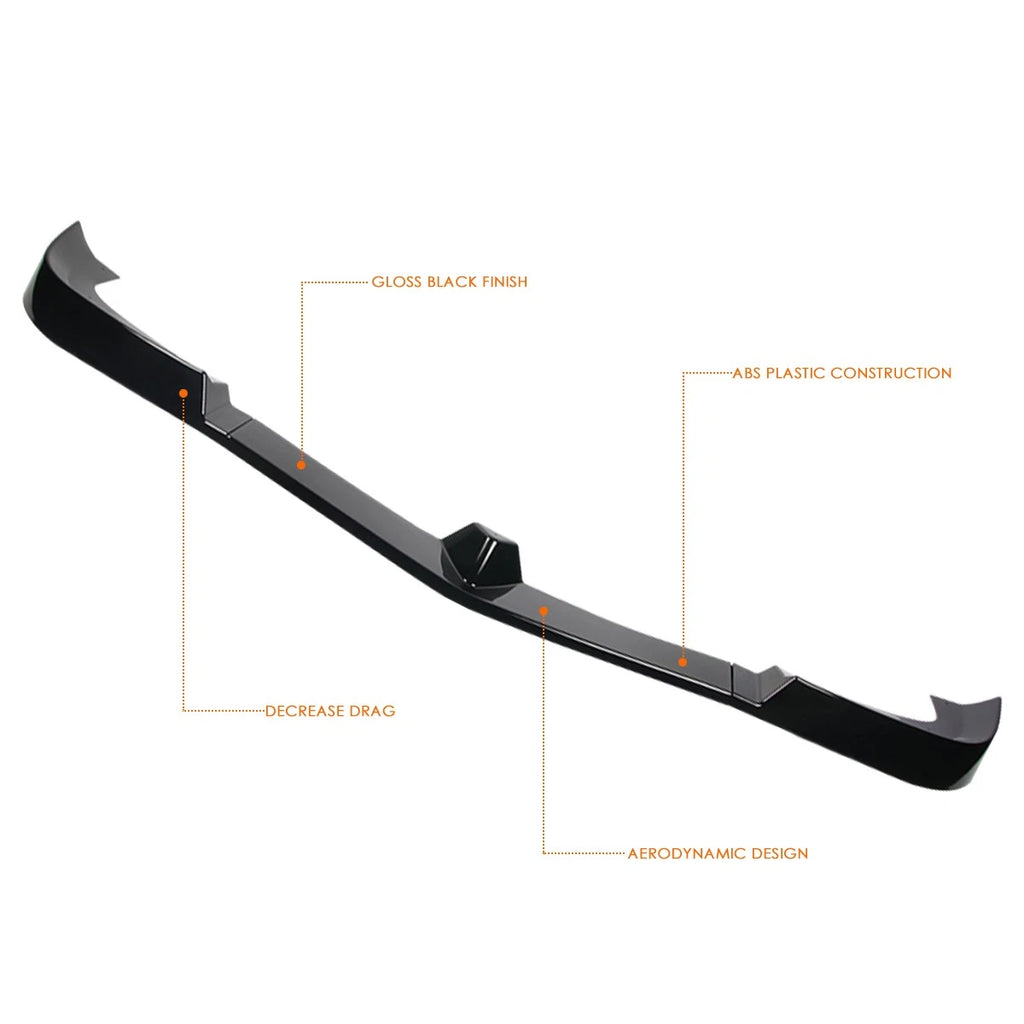 Gloss Front Bumper Body Kit Lower Spoiler Lip for Mercedes C-Class W204 (2012–2014)