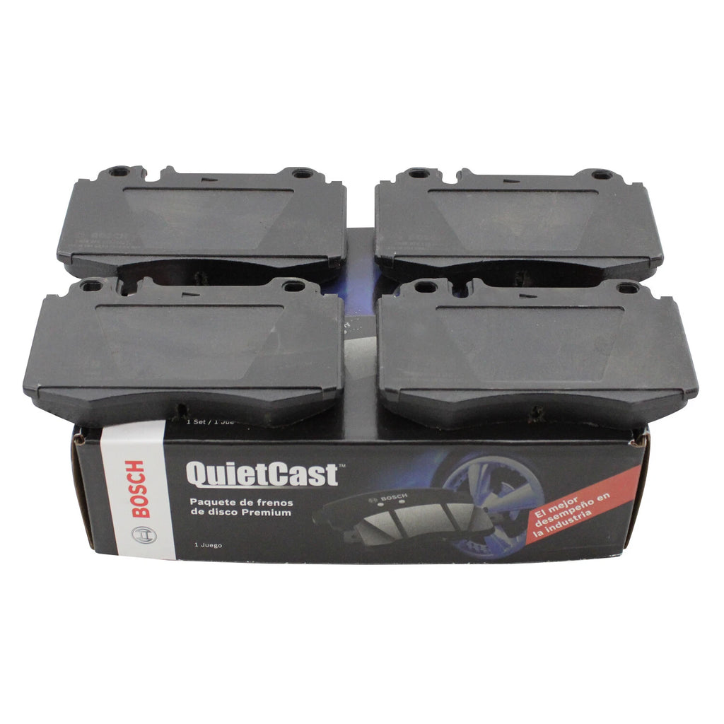 Set of 4 Bosch QuietCast Front Ceramic Brake Pads for MB W203 C209 A209 W211 W220