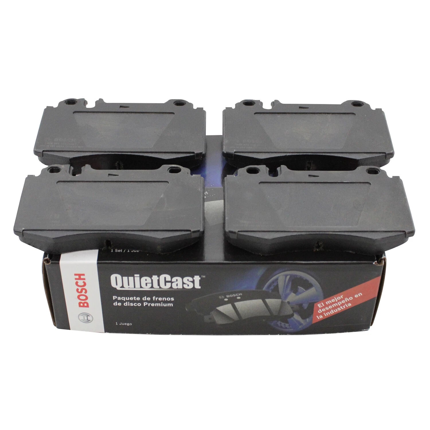 Set of 4 Bosch QuietCast Front Ceramic Brake Pads for MB W203 C209 A209 W211 W220