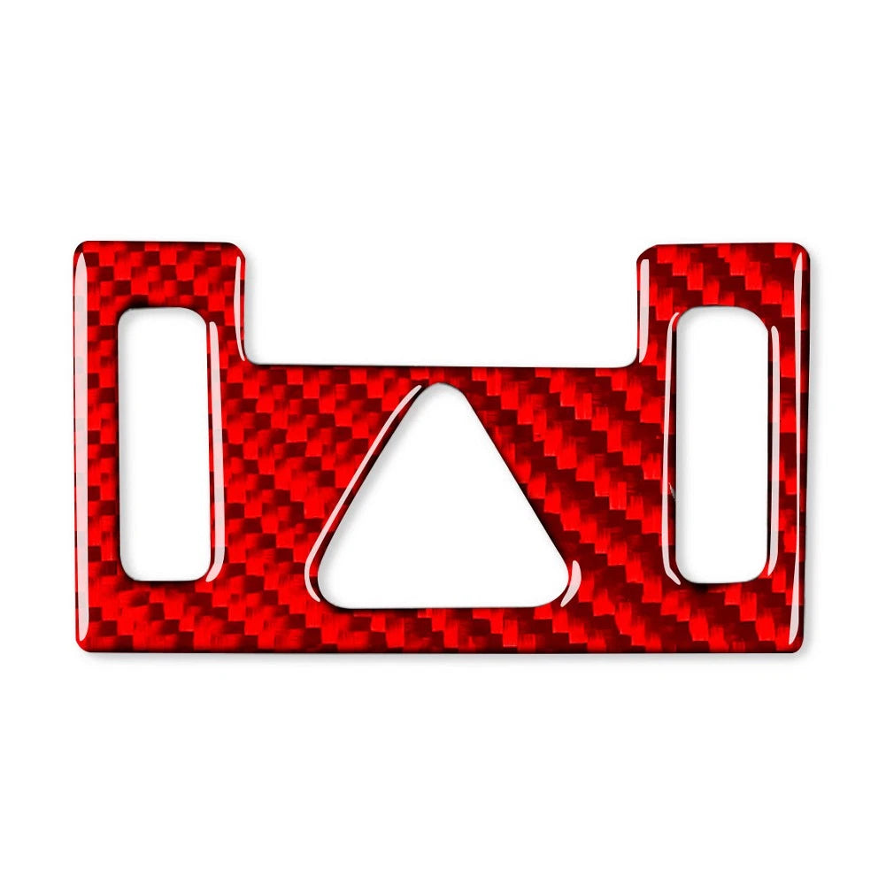 Mergency Light Button Frame Trim for Kia K3 Forte (2019–2021) Carbon Fiber Red