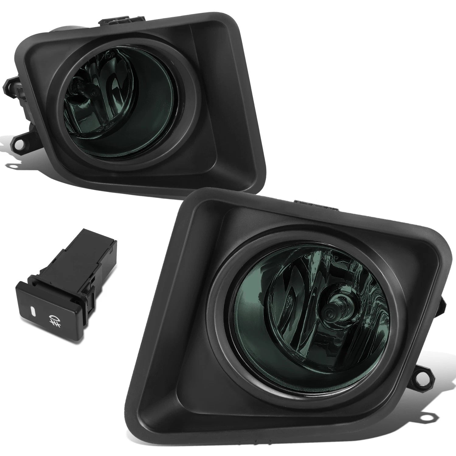 Set of 2 Fog Light Lamps for Toyota Tundra (2014–2021) Smoked Lens w/ Bezels