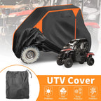 Waterproof UTV Cover for Honda Pioneer 500 (2016–2023) 210D PU Black