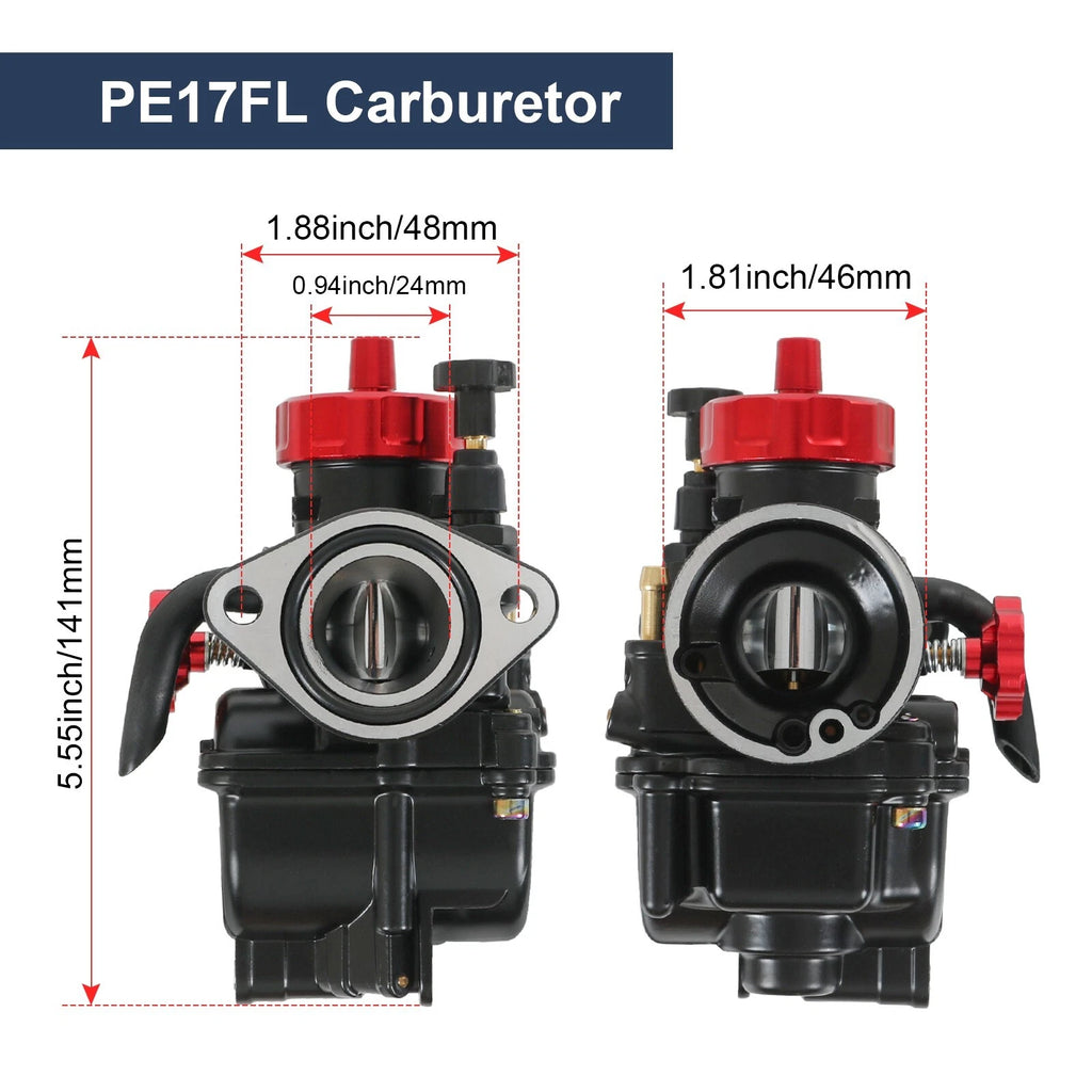 PE17mm Flange Racing Carburetor for Honda XR75 XR80 XR80R CRF80F EZ90 (1975–2023)