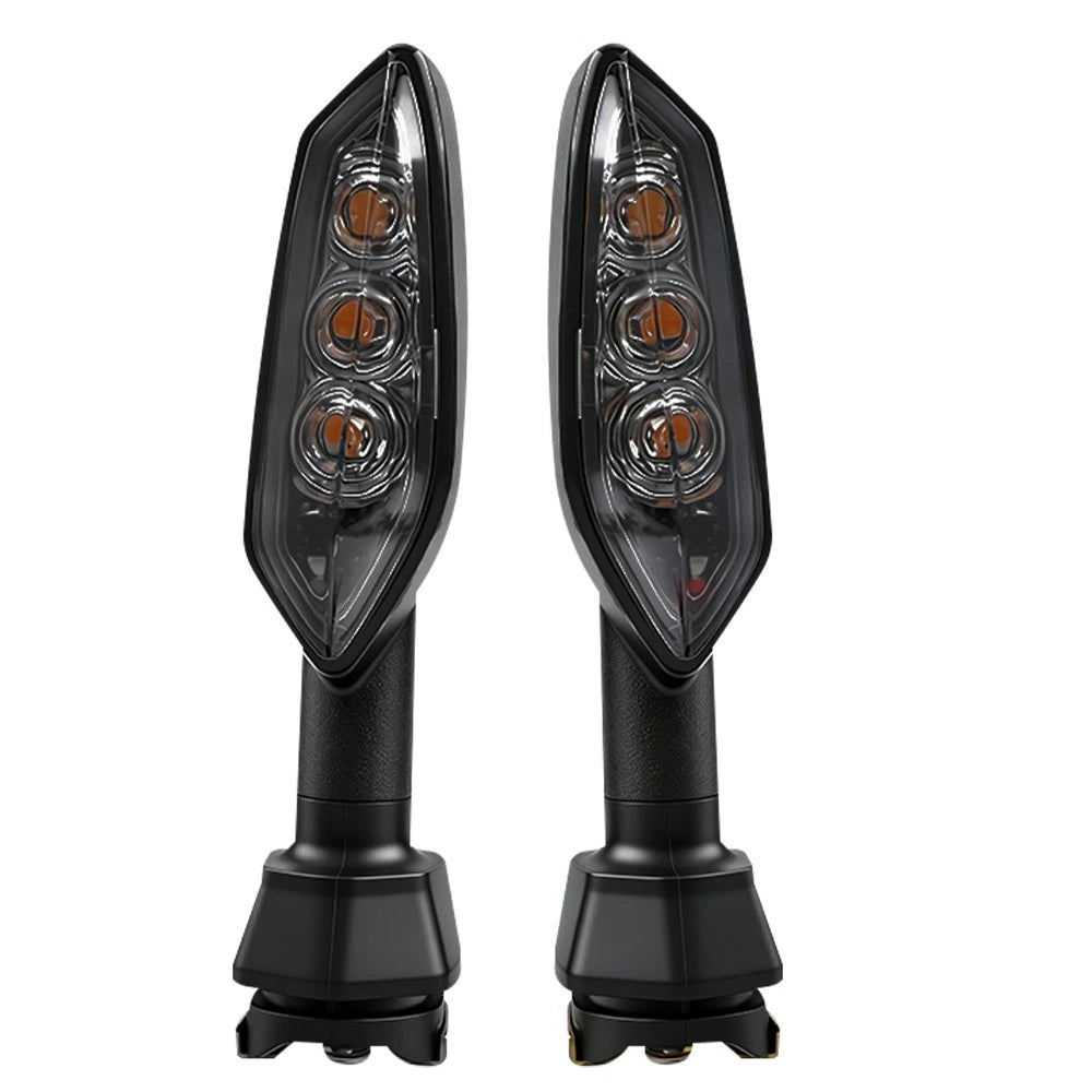 2Pcs Turn Signal Lamps for Kawasaki Versys 650 1000 KLR650 Z H2 (2015–2023) Smoke