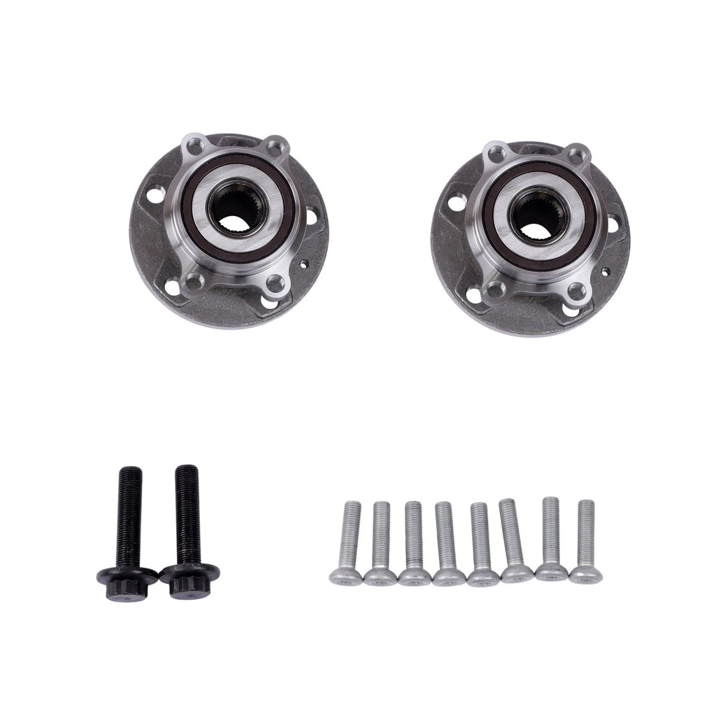 2X Front Wheel Hub & Bearing Assembly for Volkswagen Passat Jetta Tiguan (2005–2019)