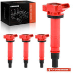 4x Red Ignition Coil for Toyota Camry Corolla Tacoma 4Runner (2012-2018)