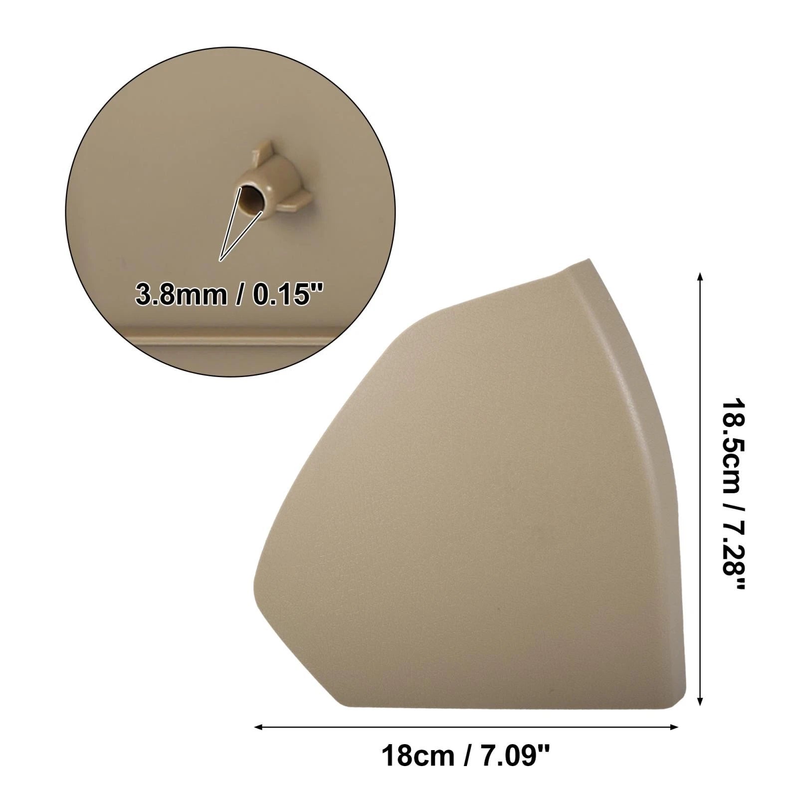 1 Pair Front Door Cover Trim for Mercedes Benz E-Class (2003–2009) 2117270148 2117270248
