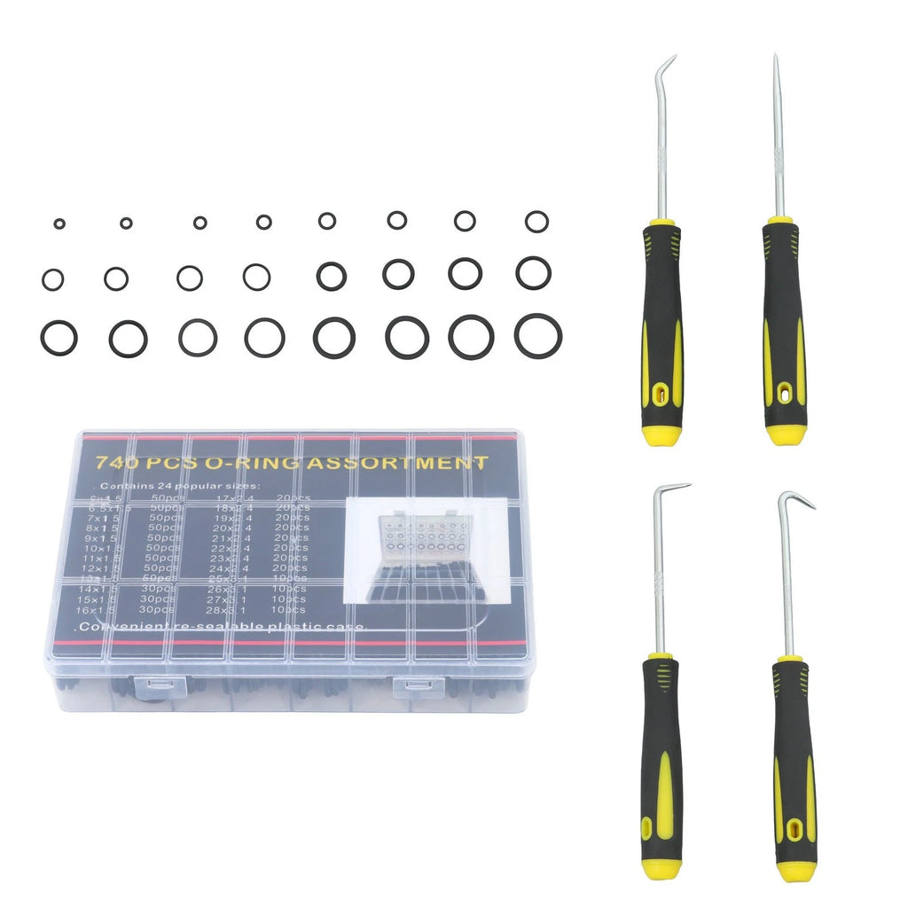 740PCS O Rings Assortment for Universal Applications (Nitrile Rubber)