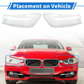 1 x Pair Front Left Right Headlight Lens Cover for BMW 740i
