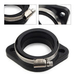 Flange Carb Adapter for Harley CV/Mikuni HSR45 Carb - Black Rubber