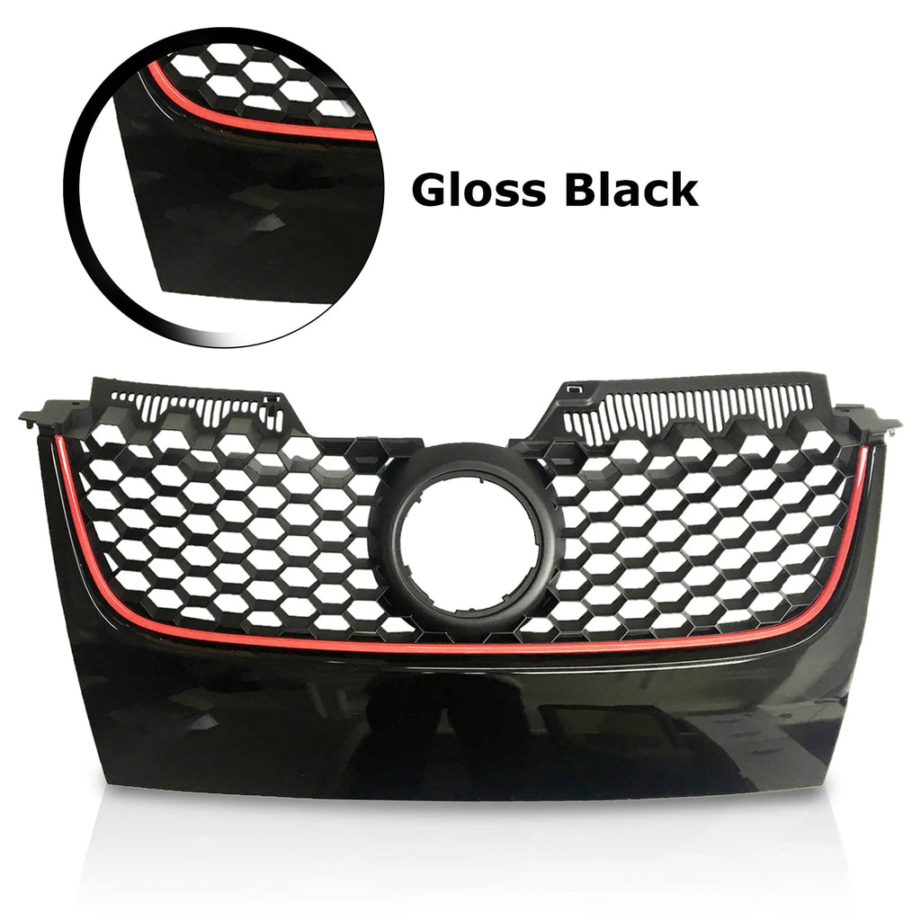 Front Upper Bumper Mesh Grille for Volkswagen GTI Jetta (2006-2009)