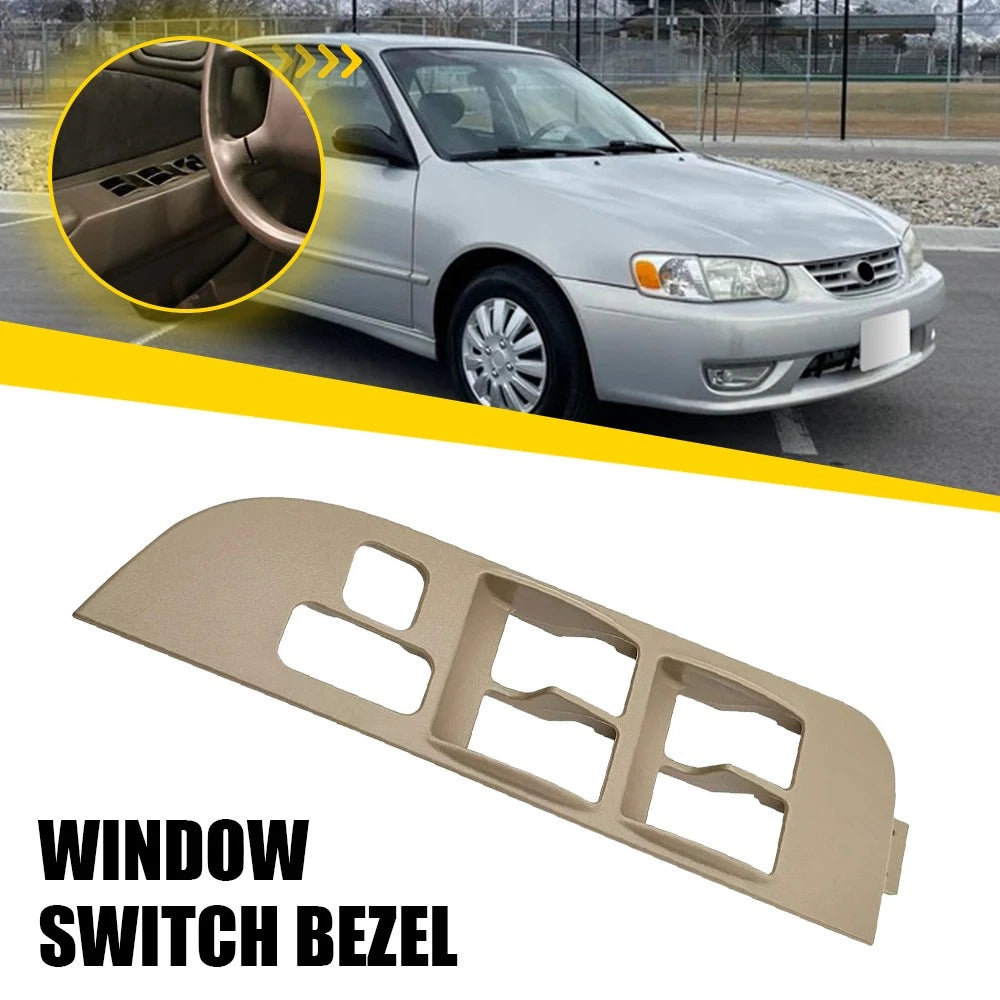 Driver Side Window Switch Bezel Panel for Toyota Corolla (1998–2002)