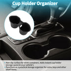 Console Cup Holder Organizer for Subaru Forester (2025–2026) TPE Black 1 pcs