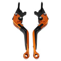 CNC Orange Extendable Brake Clutch Levers for Kawasaki Ninja 125 250 (2018-2023)