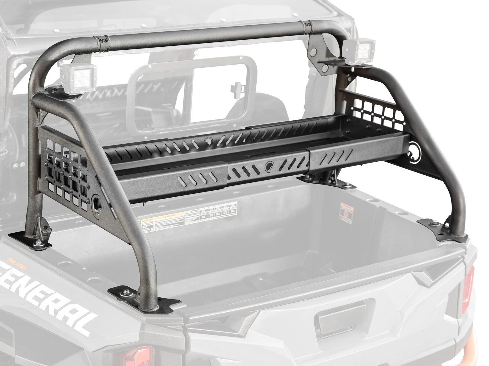 Accessory Bar with Shelf & 2 Cube Lights for Polaris General XP 1000 (2019–2023)