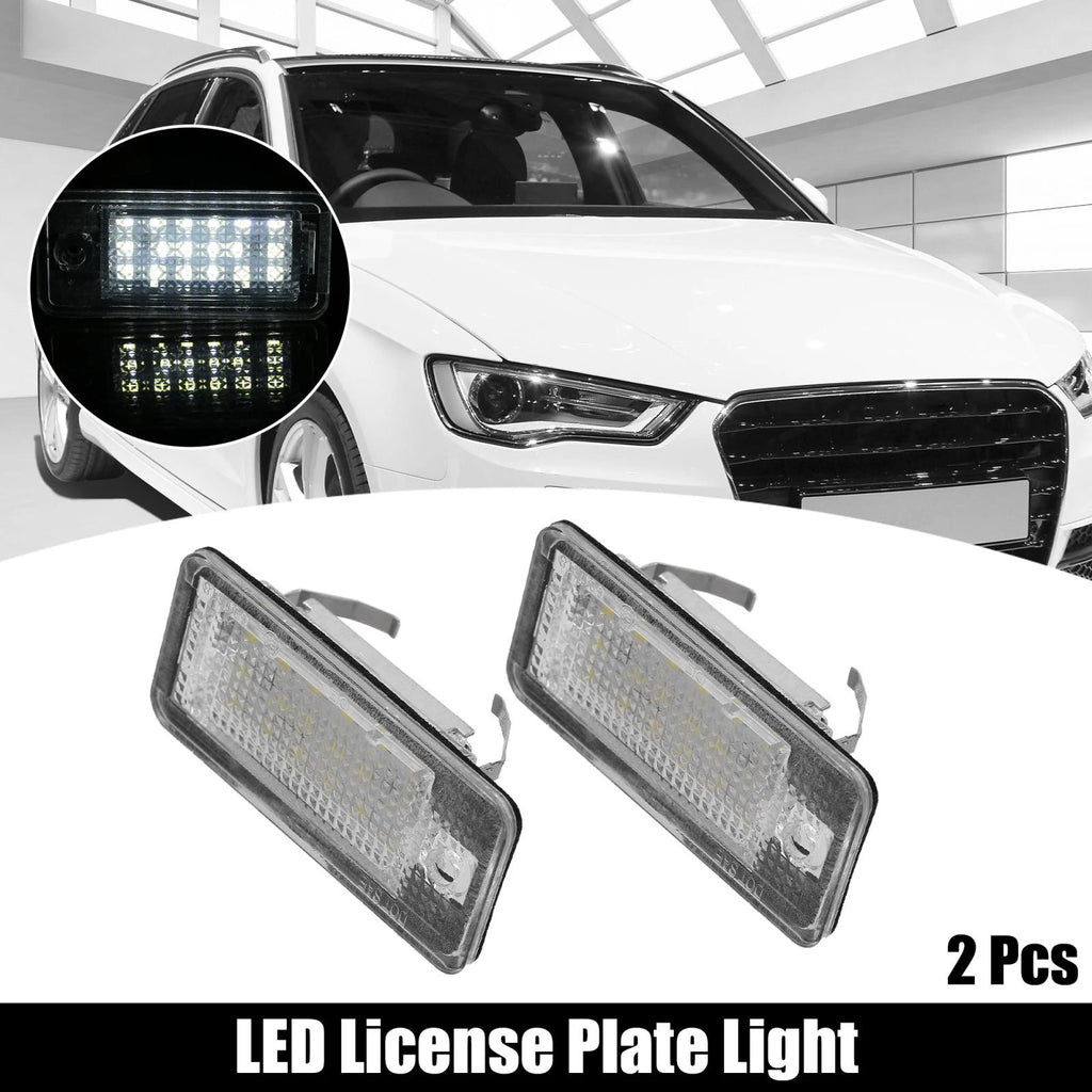 2X LED License Plate Light for Audi A3 A4 A5 A6 A8 S3 S4 S5 S6 S8 (2000–2023)