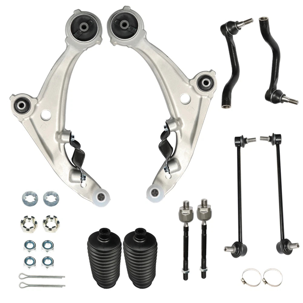 Set of 10 Control Arms Tie Rod Ends Sway Bar Ends for Nissan Altima (2007–2013)