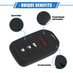 2 x Smart Remote Key Shell for Honda Accord (2019-2021) Black