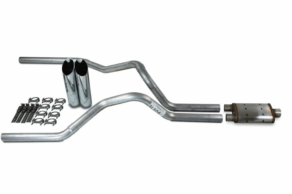 2.5" Dual Exhaust Kit for Ford F150 (2021–2025) Magnaflow XL Slash Tips