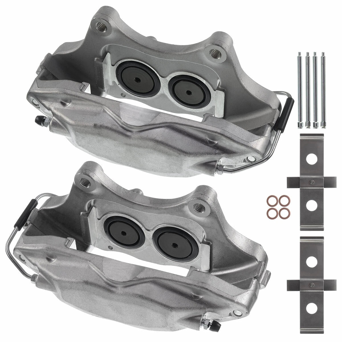 Pair Front Side Disc Brake Calipers for Chevy Camaro (2010-2015)