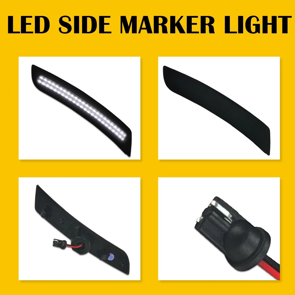 Set of 8 LED Trailer Side Marker Clearance Lights for Various Models