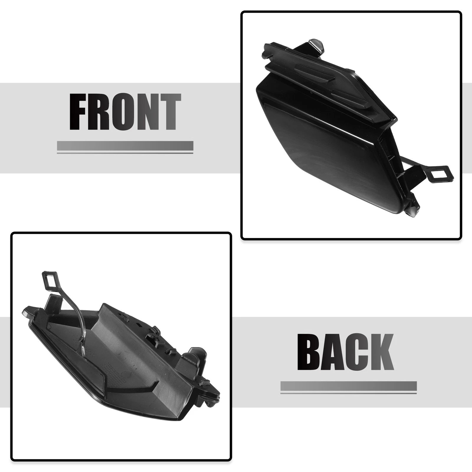 Tow Hook Cover for Mercedes-Benz GLC 43 AMG 4Matic (2017–2020) Black